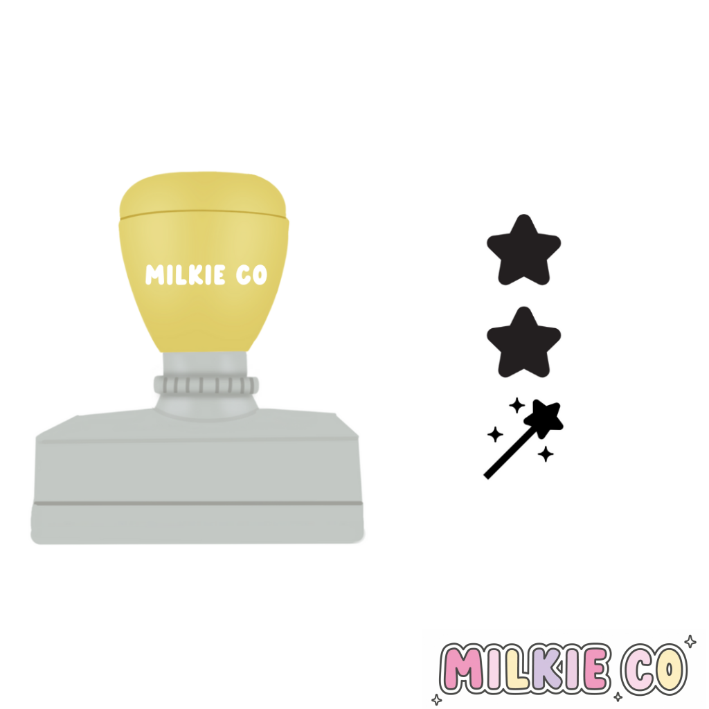 Rectangular: Two stars & a wish