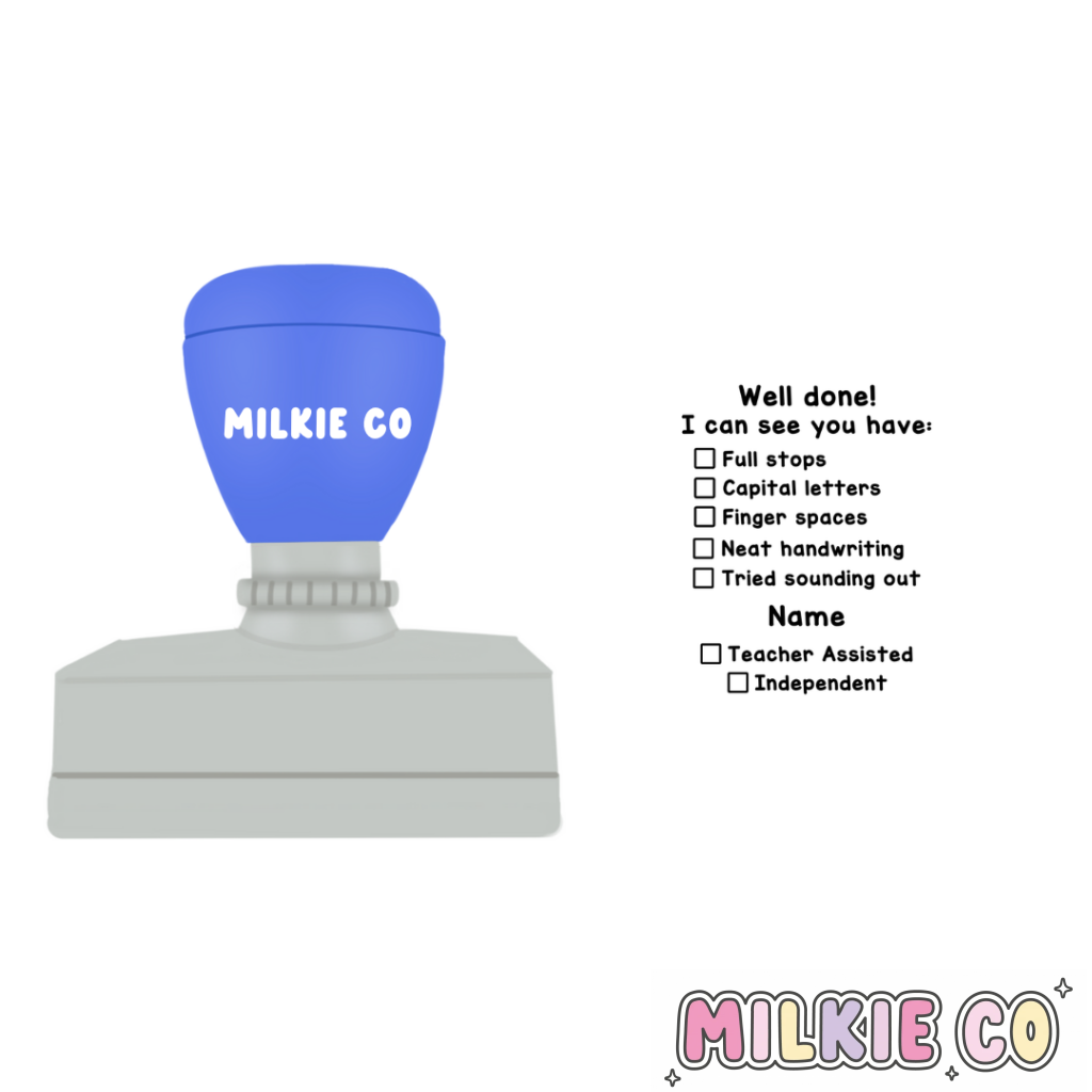 Rectangular: Well Done Checklist Stamp