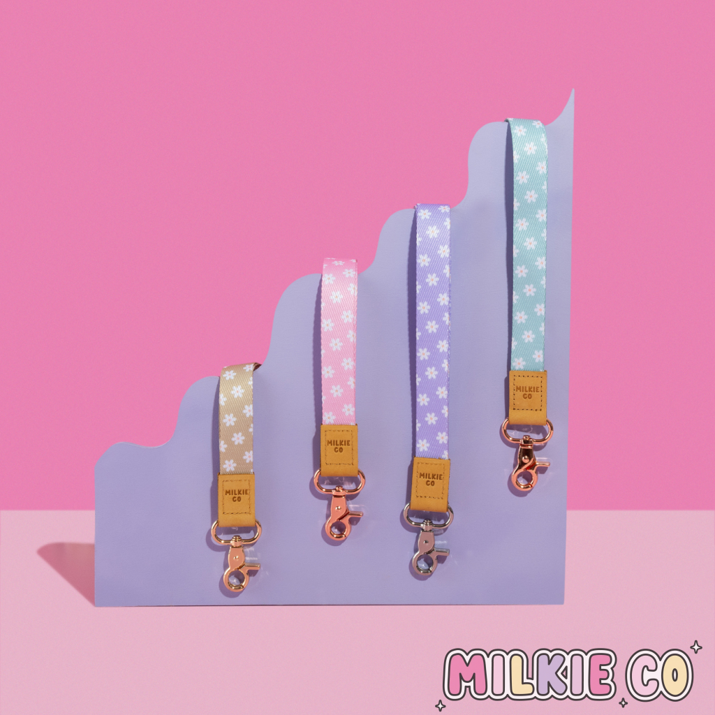 Teal Bloom Fabric Lanyard All Products