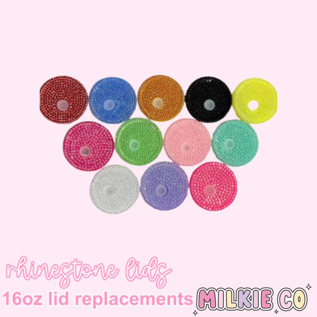 Rhinestone Cup Lids (& Matching Straw)