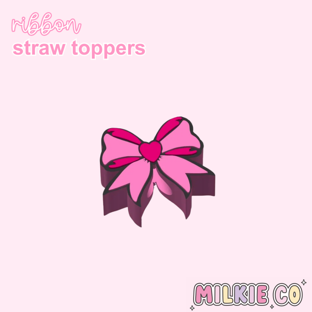 Ribbon Straw Topper
