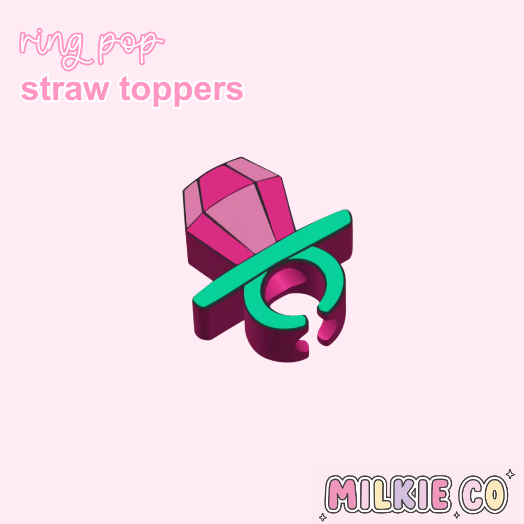 Ring Pop Straw Topper