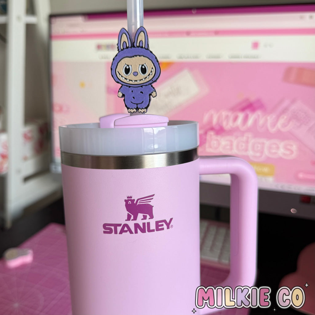 Scary Monster Straw Topper