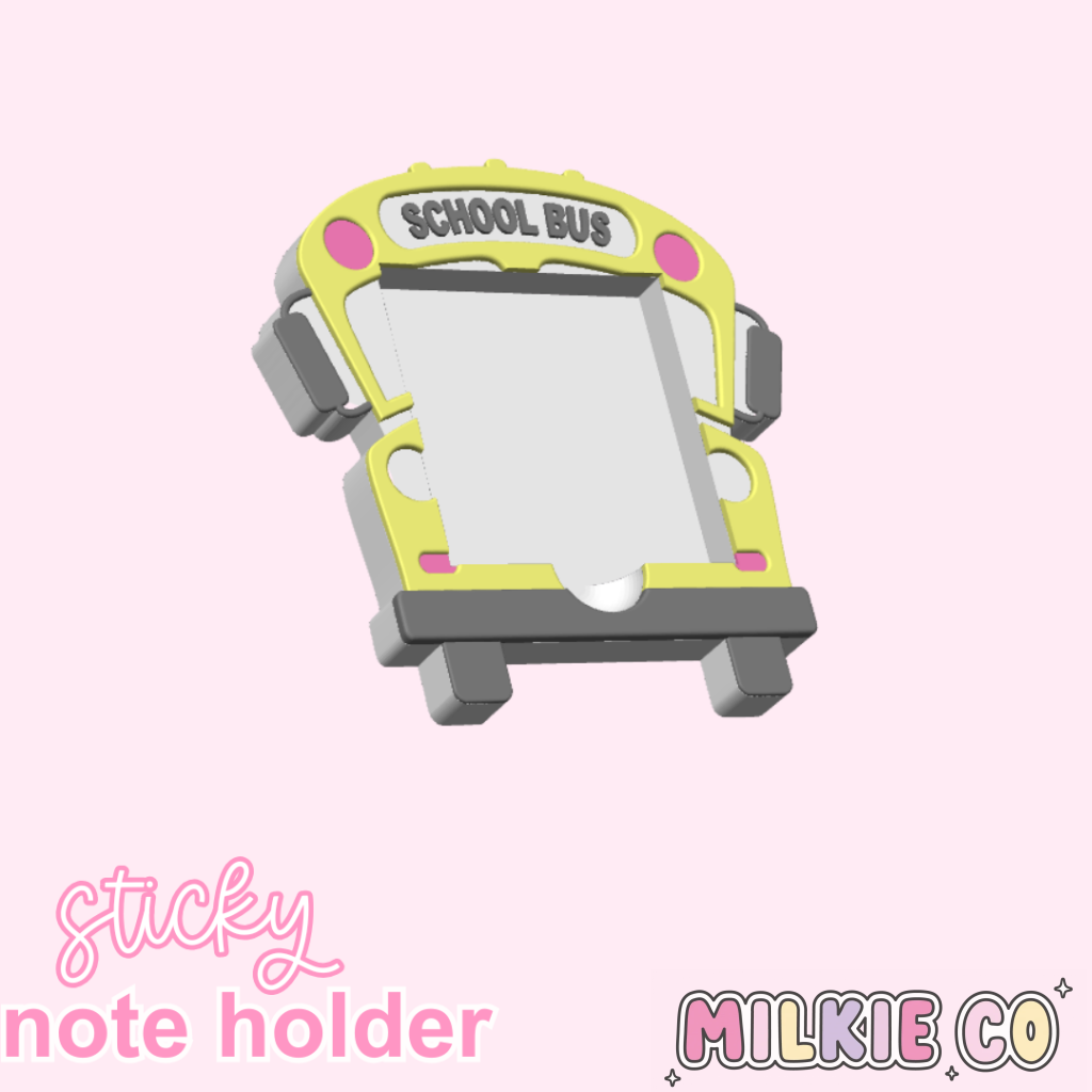 School Bus Sticky Note Holder