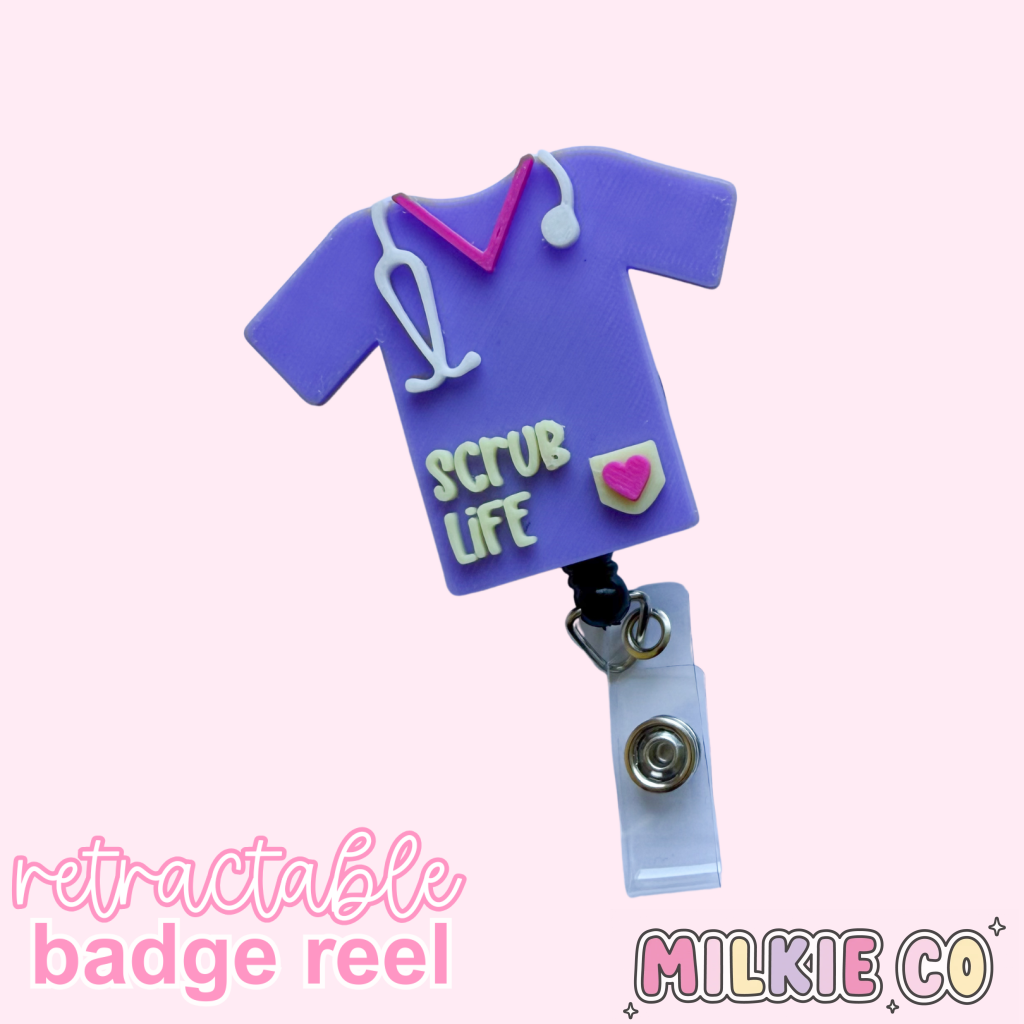 Scrub Life Badge Reel All Products