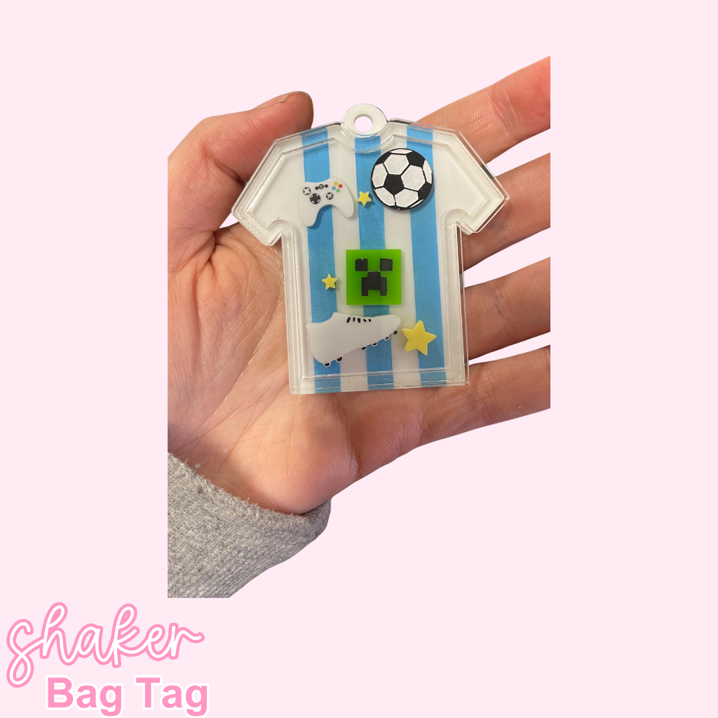 Shaker Bag Tag: Sporty & Gamer Boy All Products