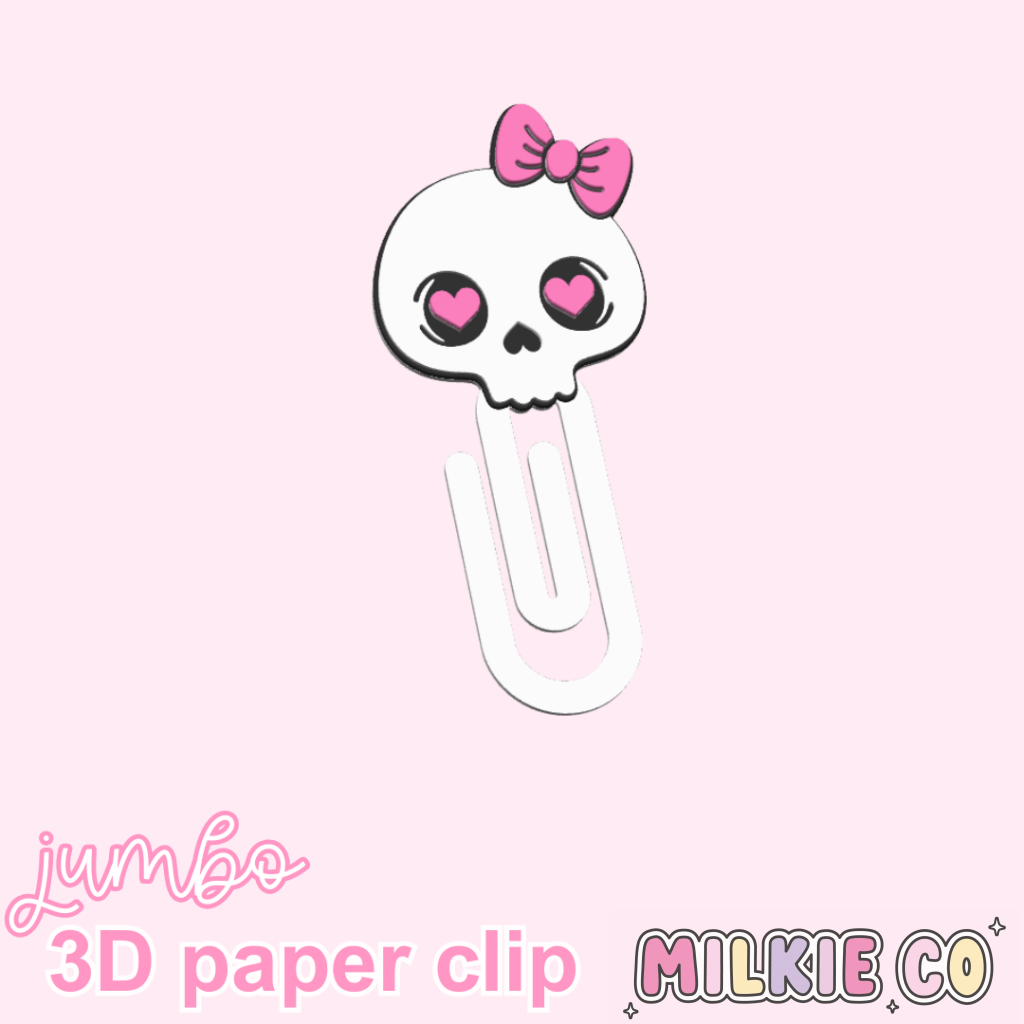 Skull Jumbo Paperclips