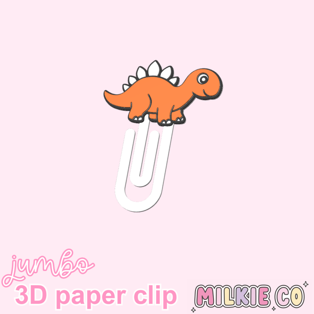 Stegosaurus Jumbo Paperclips