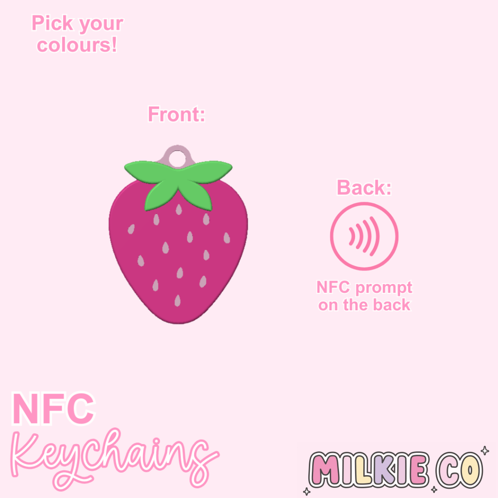 Strawberry NFC Keychain All Products