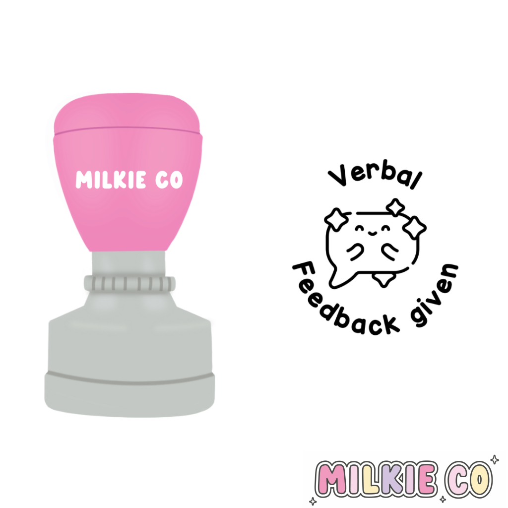 ’Verbal Feedback Given’ Stamp