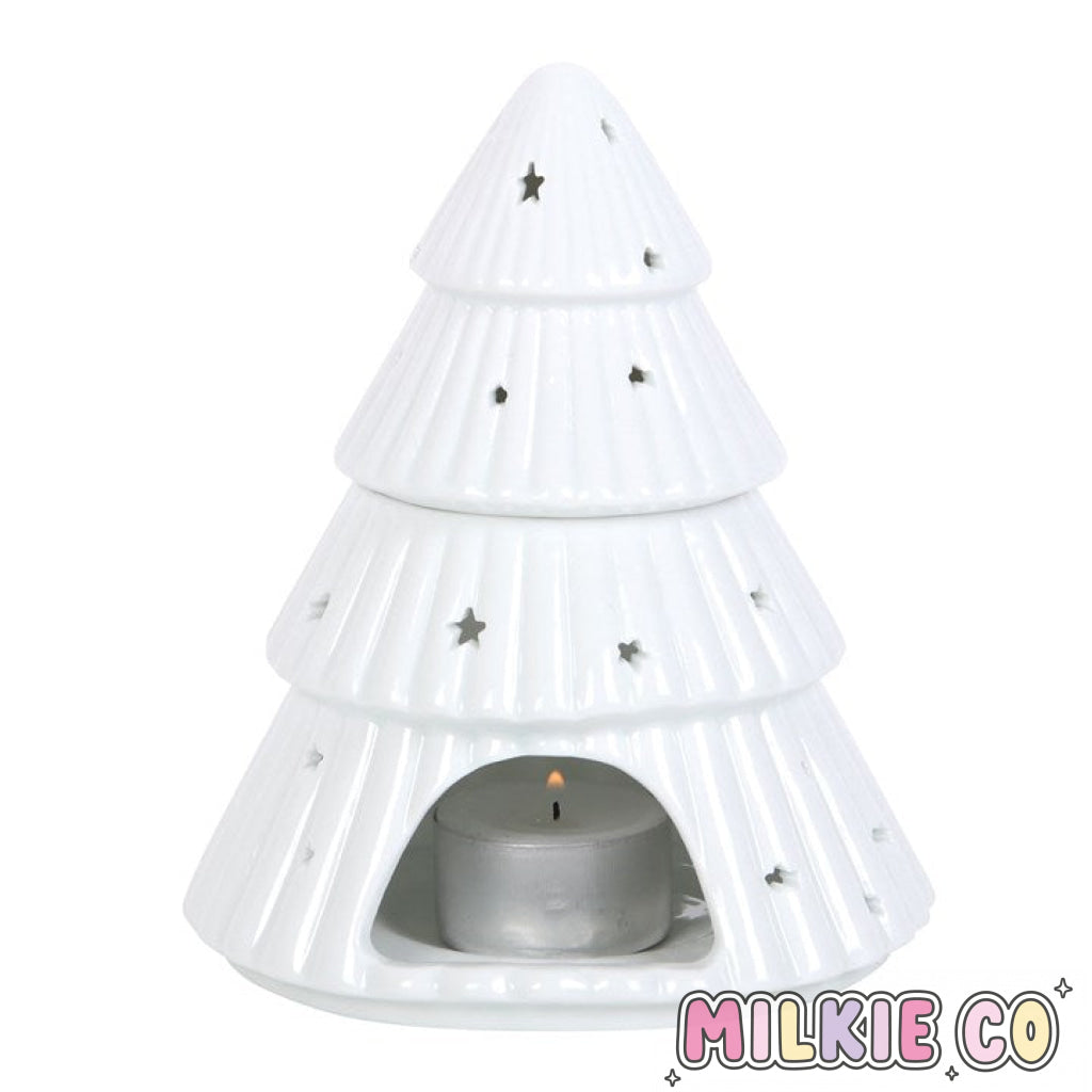 White Christmas Tree Wax Melt Burner All Products