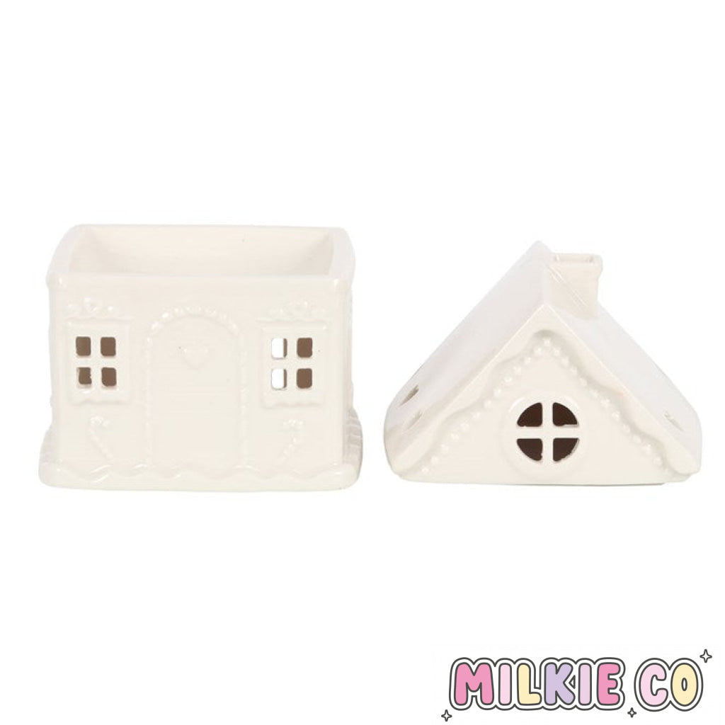 White Gingerbread House Wax Melt Burner All Products