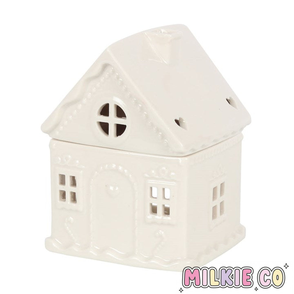 White Gingerbread House Wax Melt Burner All Products