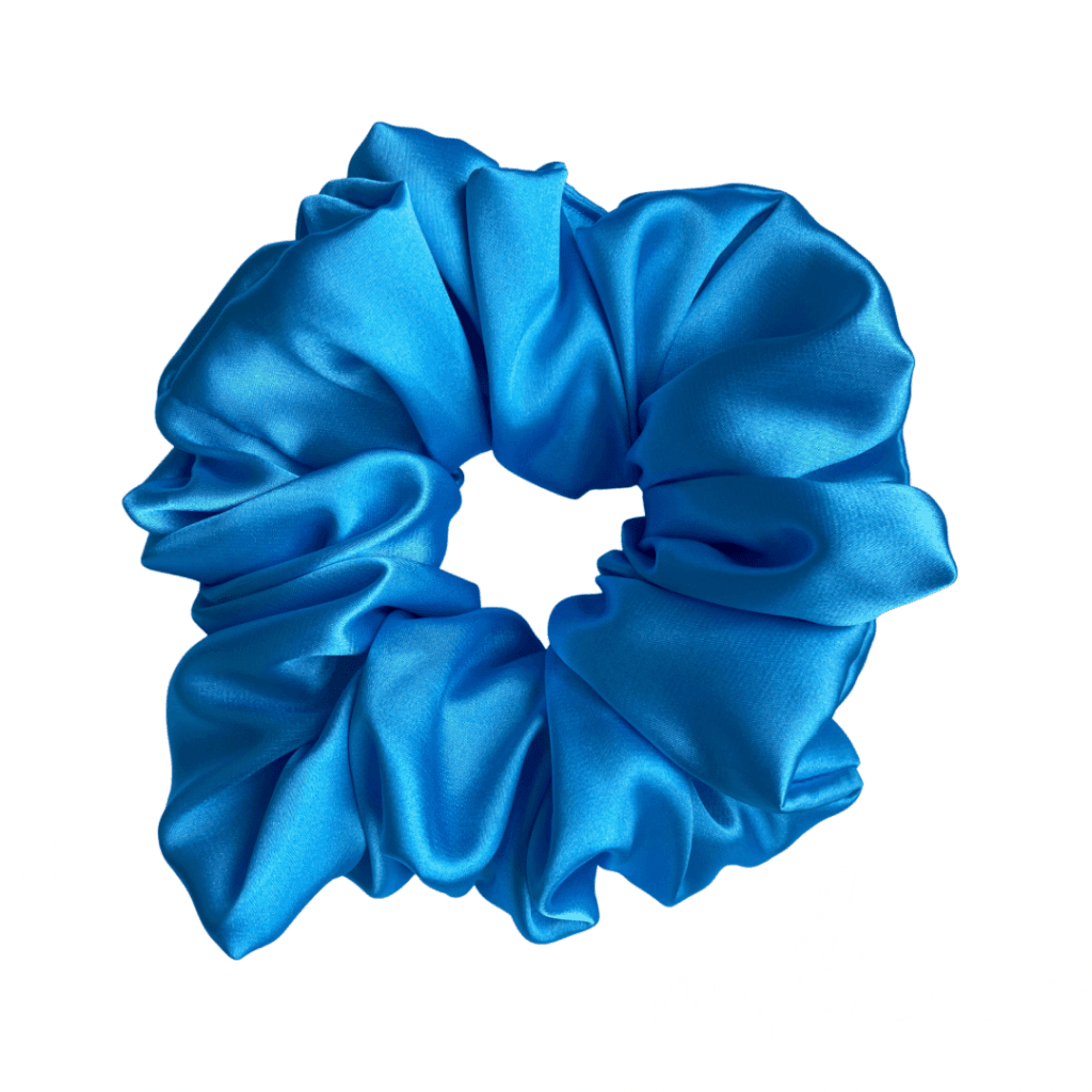 Xxl Baby Blue Satin Scrunchie All Products