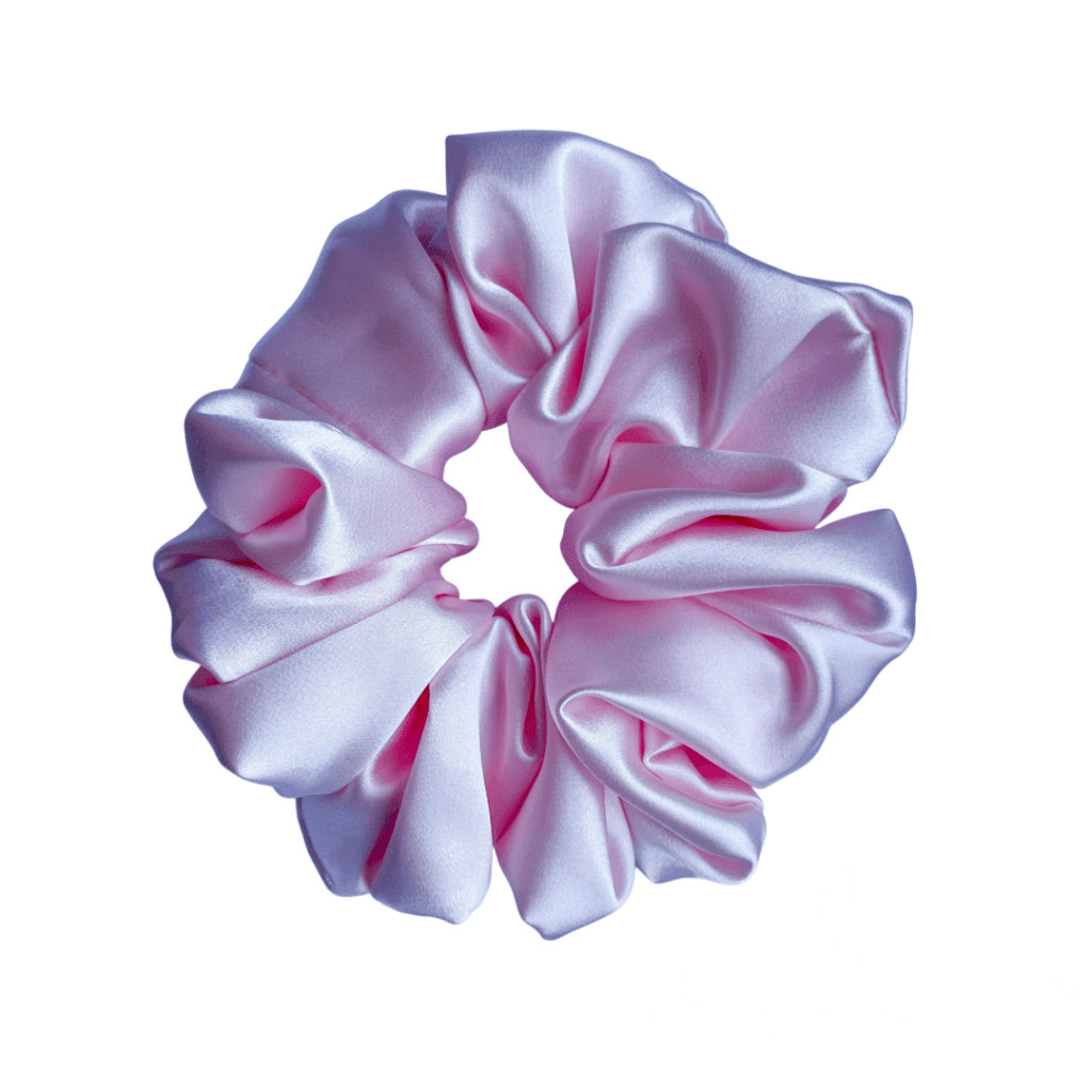 Xxl Baby Pink Satin Scrunchie All Products