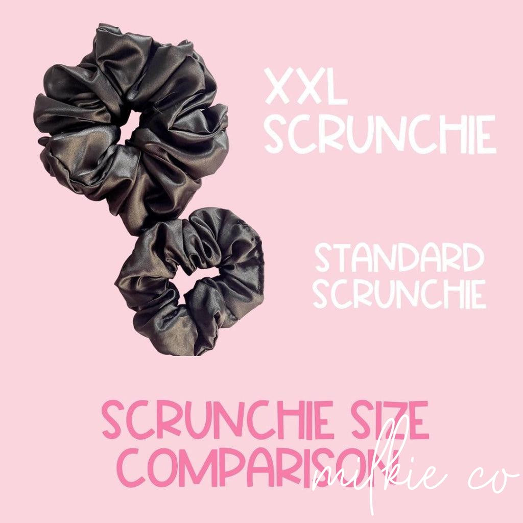 Xxl Black Satin Scrunchie All Products